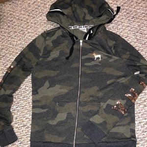 PINK zip-up sweatshirt